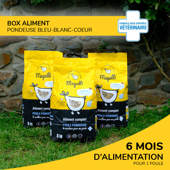 Box Aliment Pondeuse Bleu-Blanc-Cœur