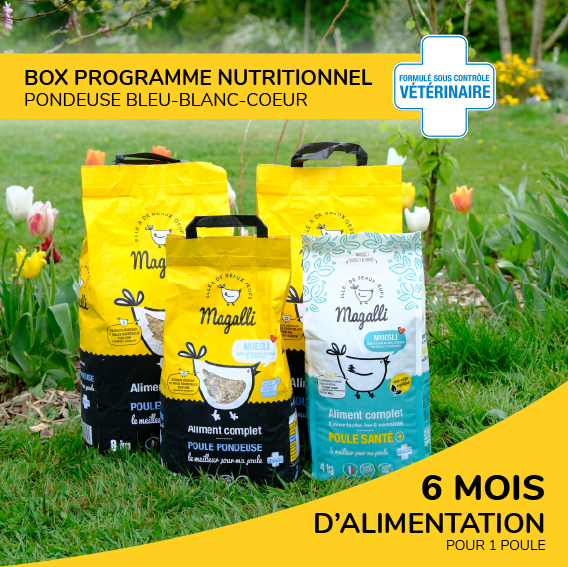 Box Programme Nutritionnel Pondeuse Bleu-Blanc-Cœur